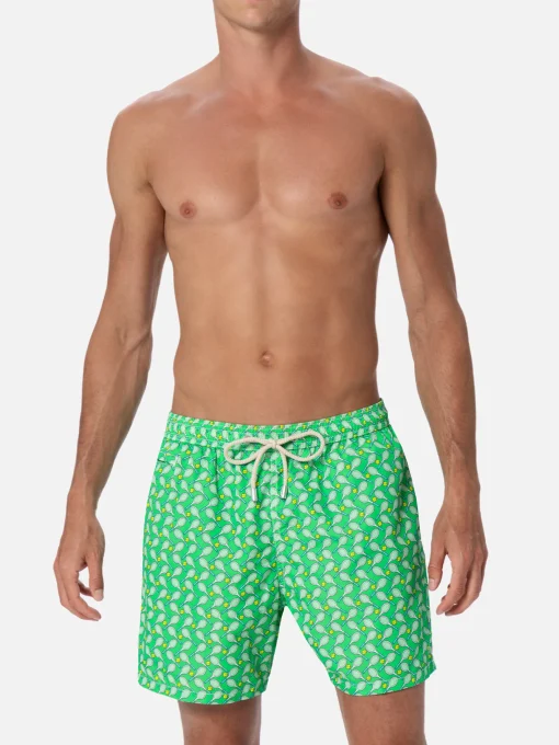 Costume da bagno da uomo in tessuto leggero Lighting Micro Fantasy con stampa tennis