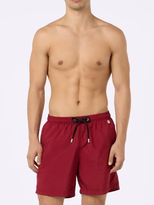 Costume da bagno da uomo in tessuto leggero bordeaux Lighting Pantone | PANTONE SPECIAL EDITION