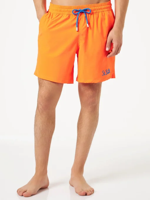 Costume da bagno da uomo comfort arancio fluo