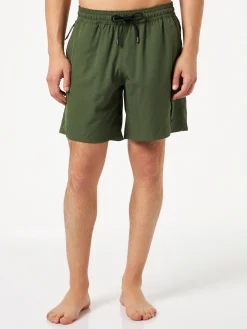 Costume da bagno da uomo comfort ed elasticizzato colore verde militare