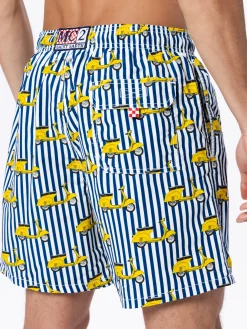 Costume da bagno da uomo Gustavia lunghezza media con stampa Vespa | EDIZIONE SPECIALE VESPA