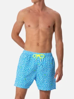 Costume da bagno da uomo Comfort Light con stampa squali