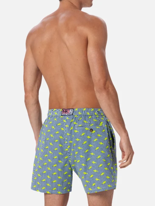 Costume da bagno da uomo Comfort Light con stampa squali