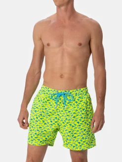 Costume da bagno da uomo in tessuto leggero Lighting Micro Fantasy con stampa squali