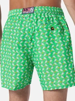 Costume da bagno da uomo in tessuto leggero Lighting Micro Fantasy con stampa tennis