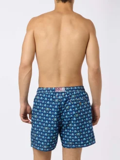 Costume da bagno da uomo in tessuto leggero con stampa logo Squid e Napoli | SSC NAPOLI SPECIAL EDITION
