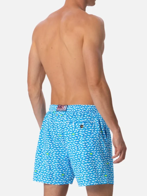 Costume da bagno da uomo Comfort Light con stampa squali