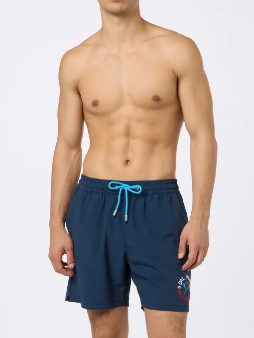 Costume da bagno da uomo Comfort con ricamo Dal Padel alla Brace | EDIZIONE SPECIALE INSULTI LUMINOSI