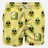 Costume da bagno di media lunghezza stampa rigata avocado toast