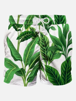 Costume da bagno di media lunghezza con stampa tropicale