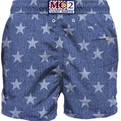 Costume da bagno di media lunghezza con stelle blu