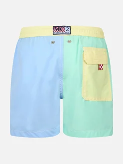 Costume da bagno di media lunghezza da bambino color block Patmos Jr
