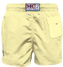 Costume da bagno giallo pastello da uomo con taschino