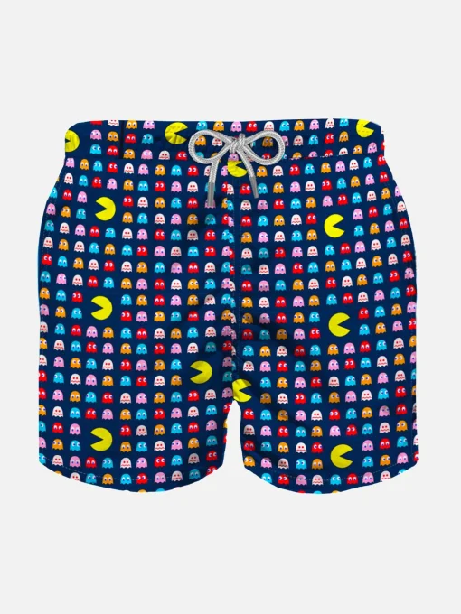 Costume da bagno in tessuto leggero con stampa Pac-Man© | Pac-Man© Edizione Speciale