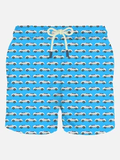 Costume da bagno in tessuto leggero con micro stampa Cars
