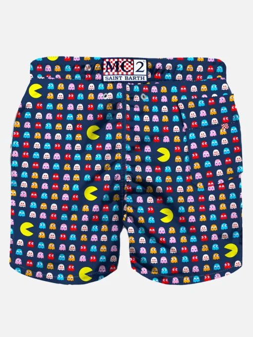 Costume da bagno in tessuto leggero con stampa Pac-Man© | Pac-Man© Edizione Speciale