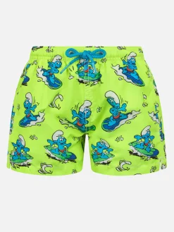 Costume da bagno Jean da bambino di media lunghezza con stampa dei Puffi | I PUFFI EDIZIONE SPECIALE