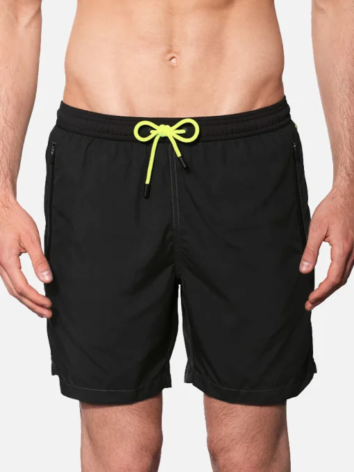 Costume da bagno nero con zip