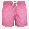 Costume da bagno rosa ricamato
