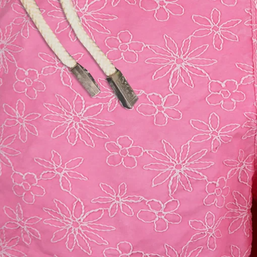 Costume da bagno rosa ricamato