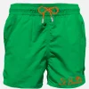 Costume da bagno verde da uomo con taschino