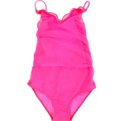 Costume da bambina rosa fluo con tulle