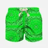 Costume da bambino verde fluo con stampa bandana