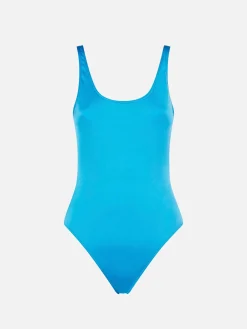 Costume intero bluette lucido