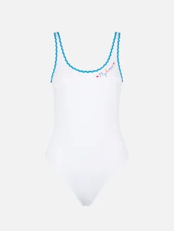 Costume intero con ricamo Mykonos