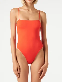 Costume intero da donna arancione