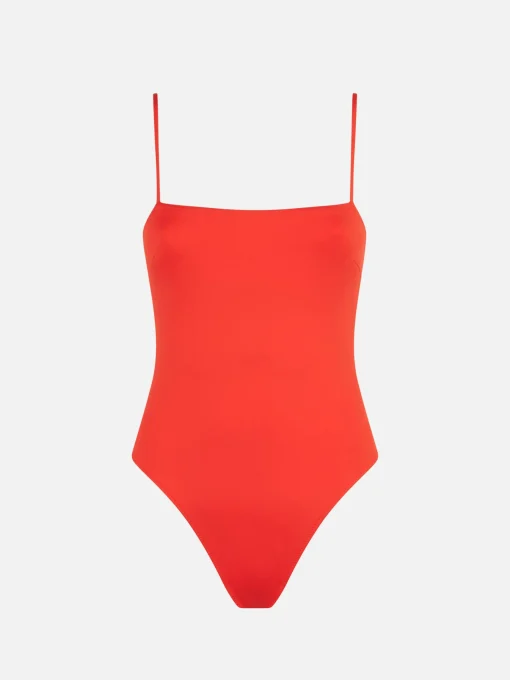 Costume intero da donna arancione