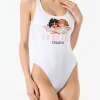 Costume intero da donna con stampa Angeli Fiorucci | FIORUCCI EDIZIONE SPECIALE