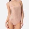 Costume intero da donna chiaro Cecille con strass