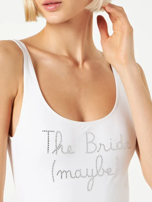 Costume intero da donna con ricamo di strass The Bride Maybe