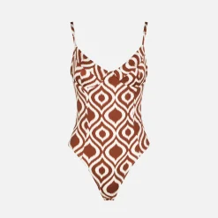 Costume intero da donna con ferretto e fantasia