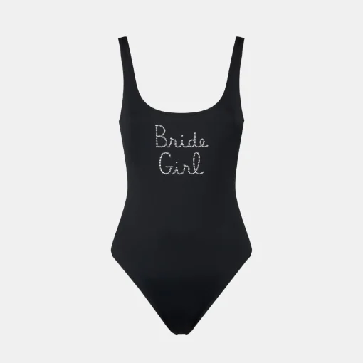 Costume intero da donna con ricamo strass Bride Girl