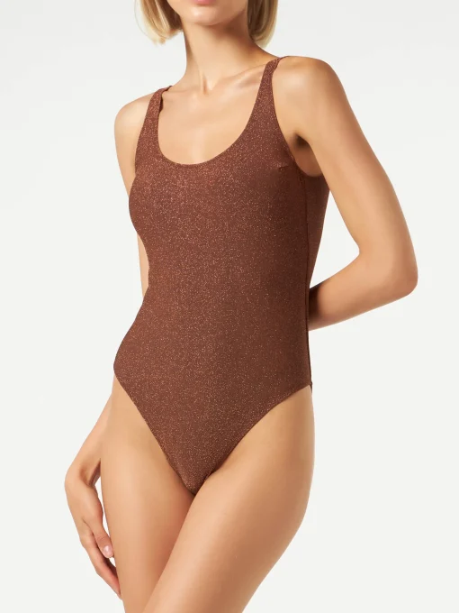 Costume intero da donna in lurex