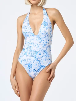 Costume intero da donna Marylin a fiori
