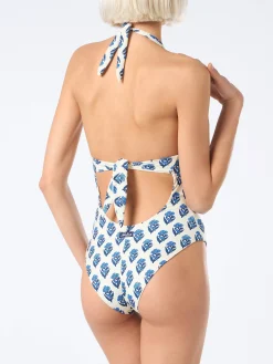 Costume intero da donna Marylin a fiori