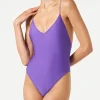 Costume intero da donna viola