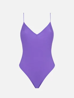 Costume intero da donna viola