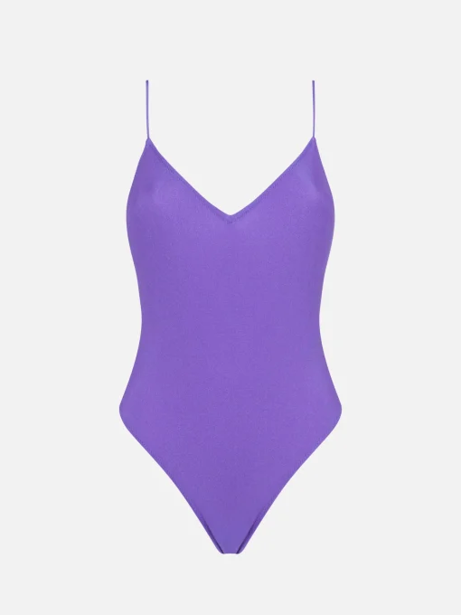 Costume intero da donna viola