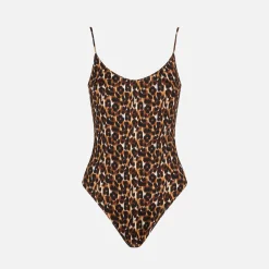 Costume intero leopardato