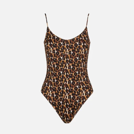 Costume intero leopardato