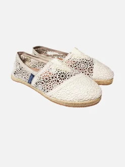 Espadrillas macramè bianco sporco