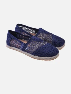 Espadrillas macramè blu