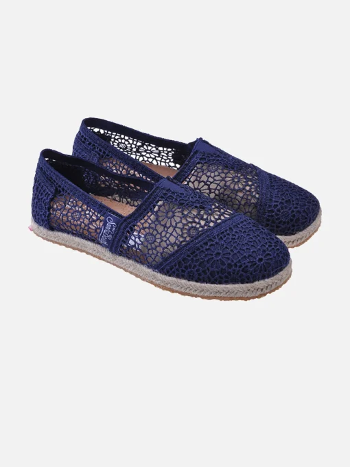 Espadrillas macramè blu