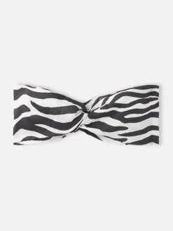 Fascia per capelli da donna zebrata