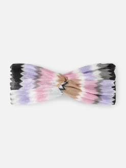 Fascia per capelli da donna chevron lilla