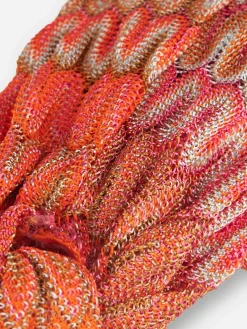 Fascia per capelli da donna con motivo Chevron arancione